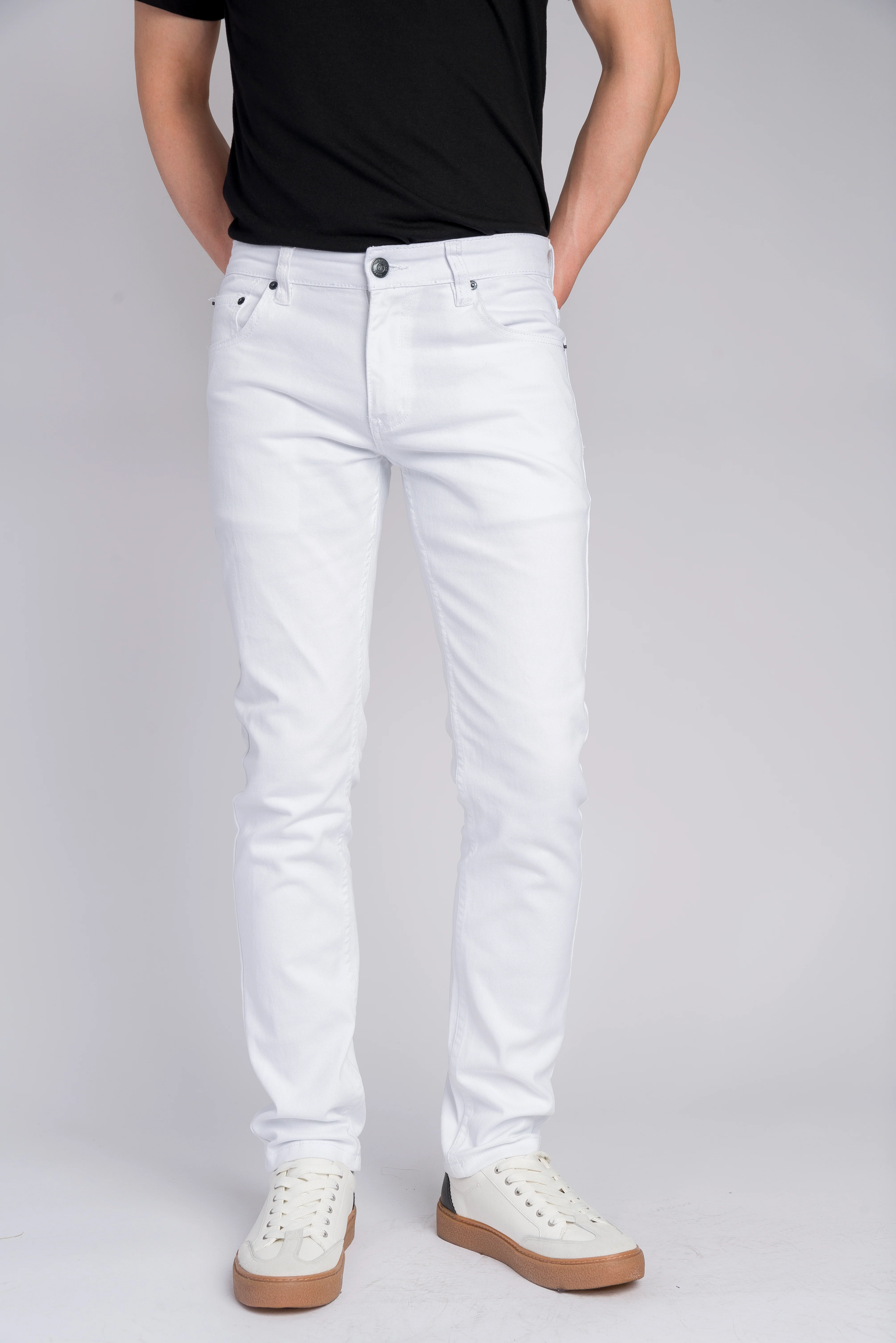 Men's Essential Skinny Fit Colored Jeans - Image 71