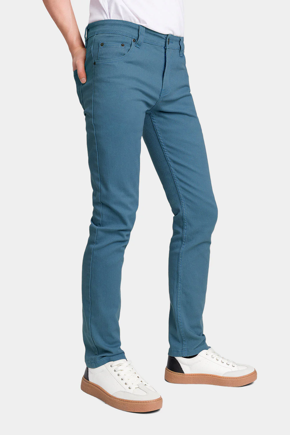 Men's Essential Skinny Fit Colored Jeans - Image 8