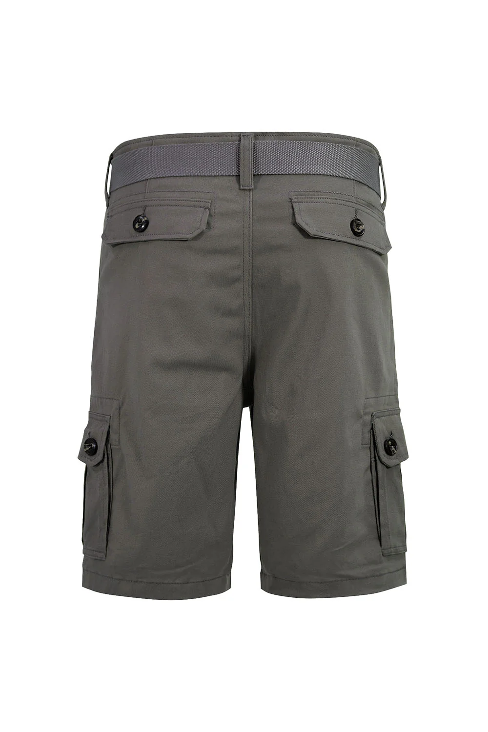 Men's Essential Solid Belted Cargo Shorts - Image 13