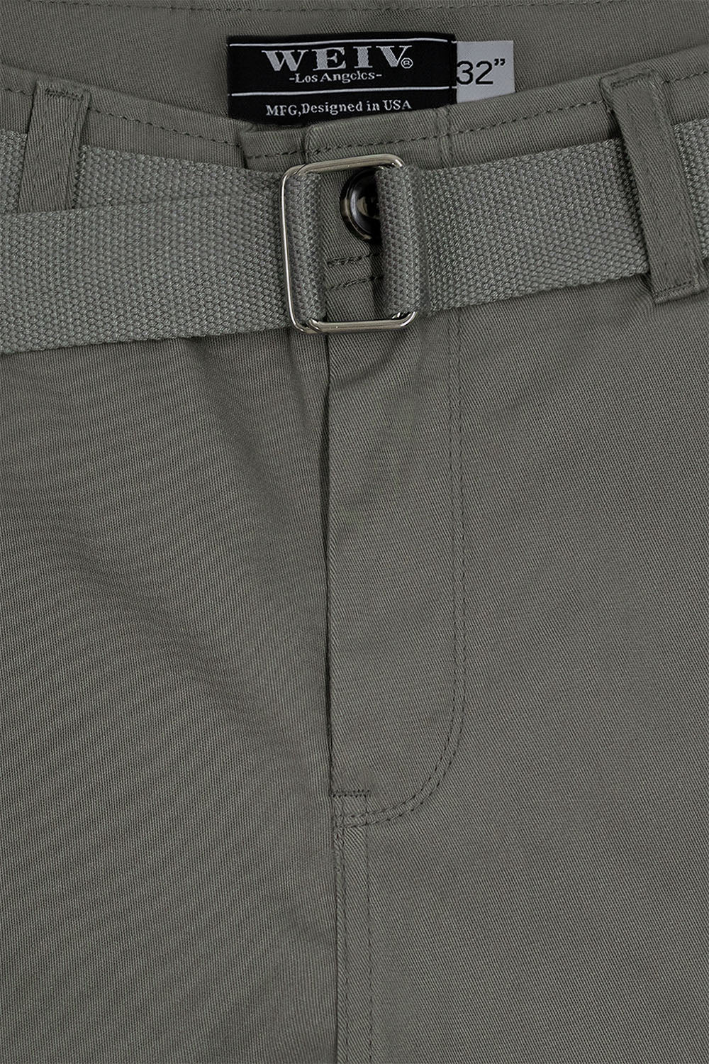 Men's Essential Solid Belted Cargo Shorts - Image 16