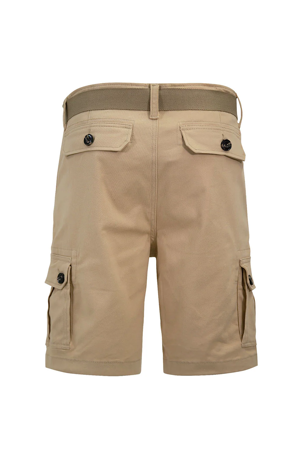 Men's Essential Solid Belted Cargo Shorts - Image 22