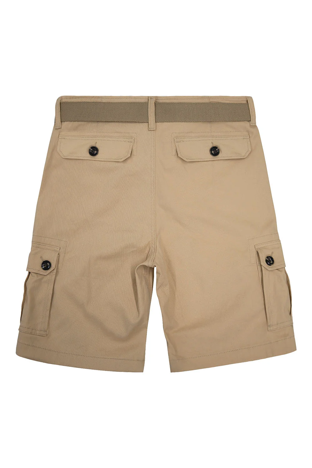 Men's Essential Solid Belted Cargo Shorts - Image 24