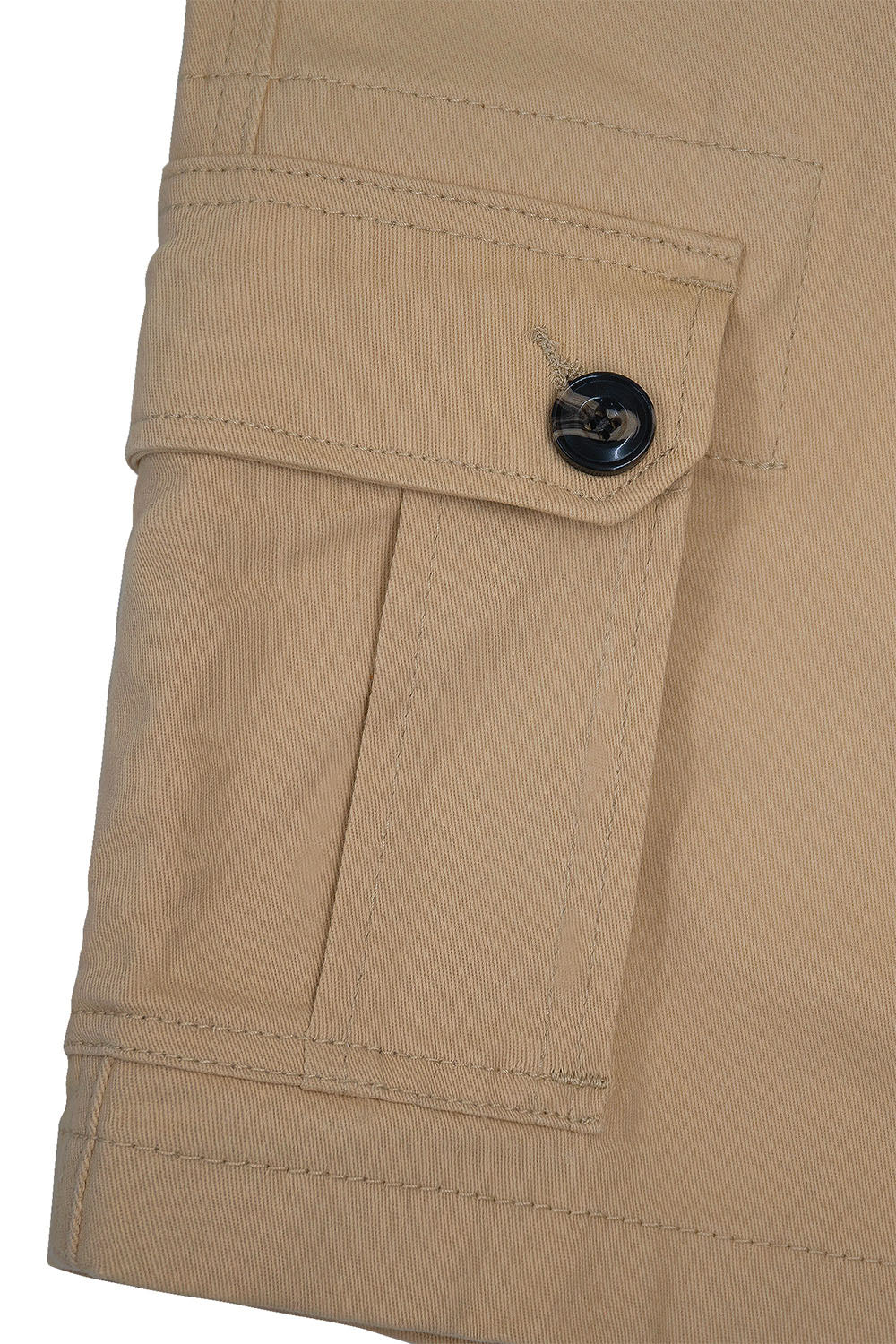 Men's Essential Solid Belted Cargo Shorts - Image 26