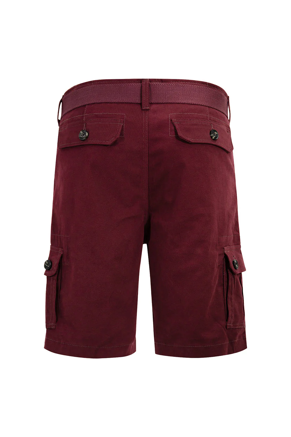 Men's Essential Solid Belted Cargo Shorts - Image 31