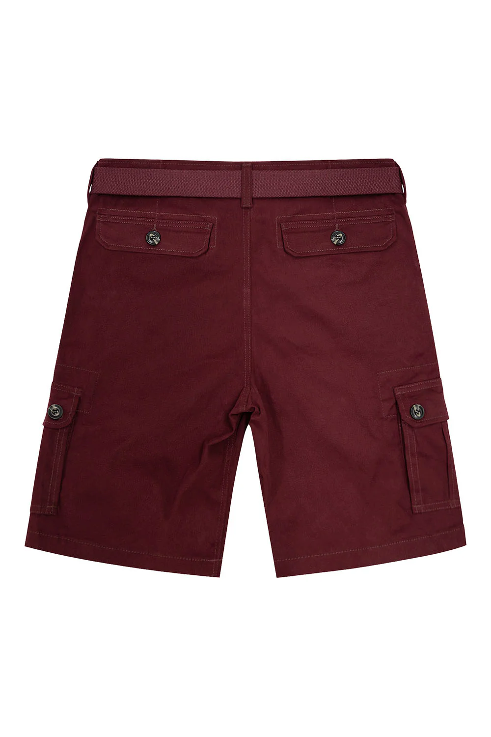 Men's Essential Solid Belted Cargo Shorts - Image 33