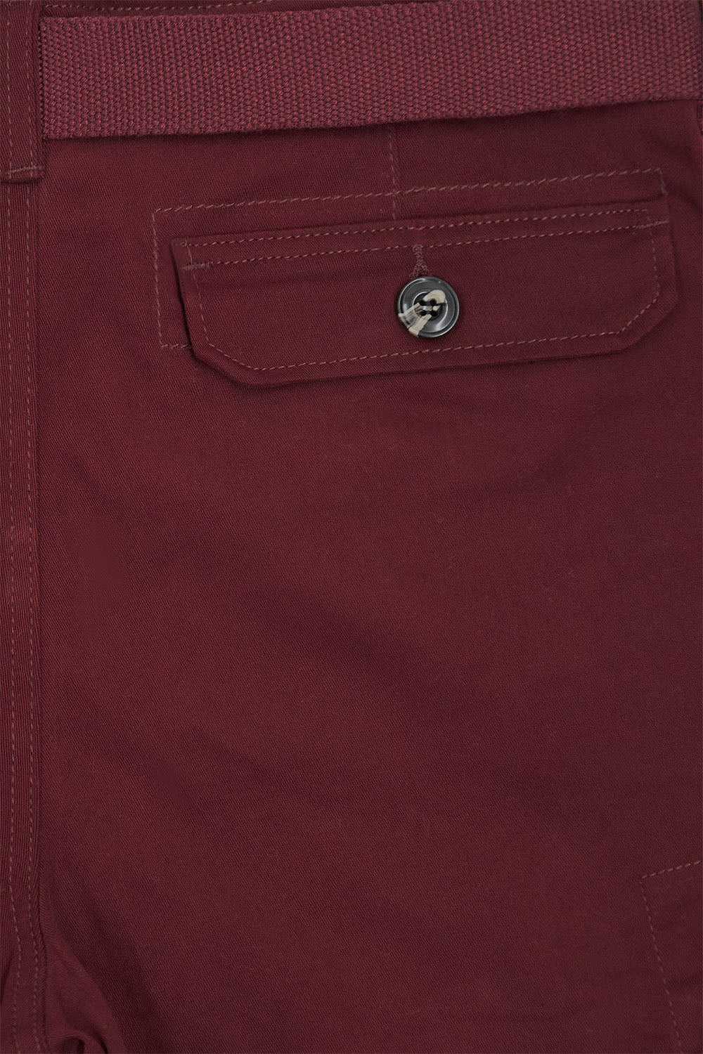 Men's Essential Solid Belted Cargo Shorts - Image 36