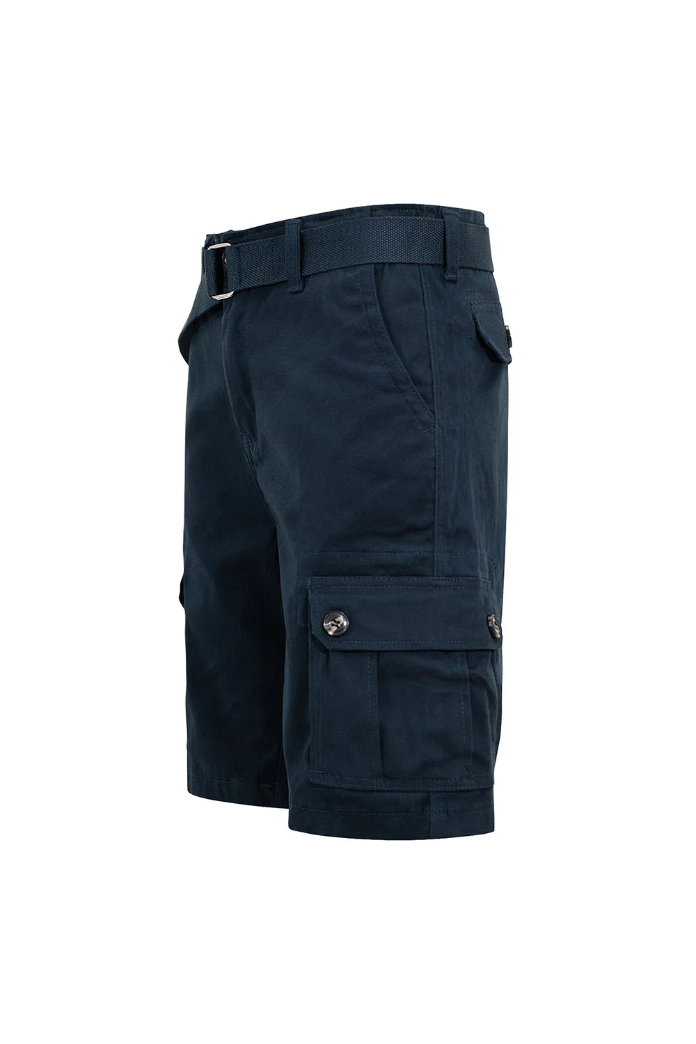 Men's Essential Solid Belted Cargo Shorts - Image 38