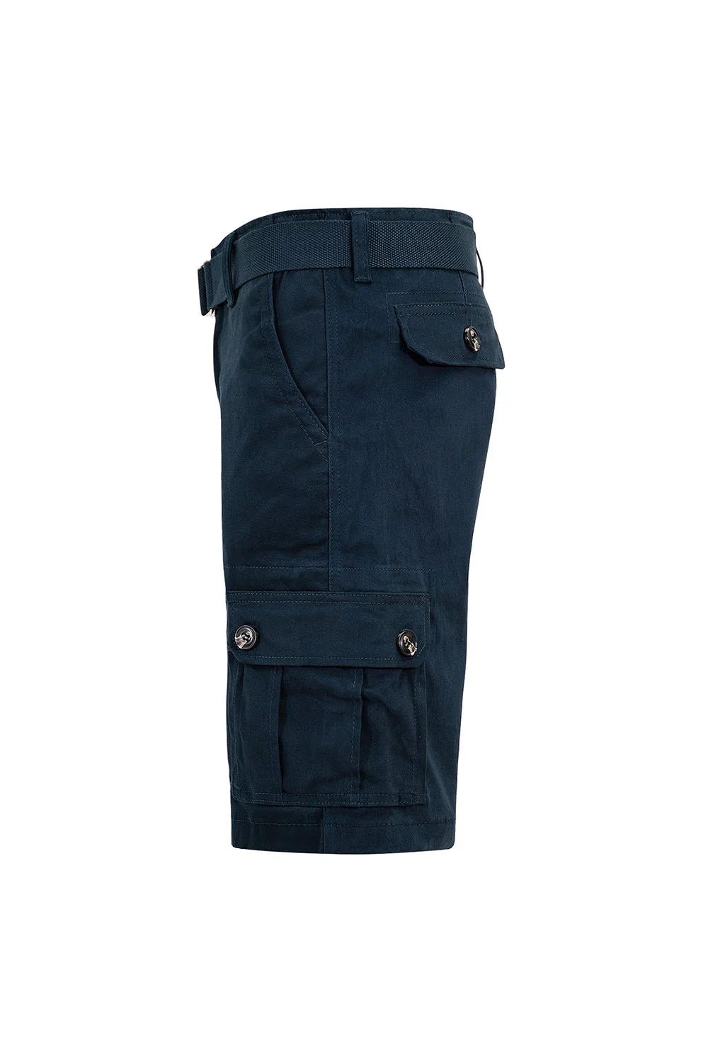 Men's Essential Solid Belted Cargo Shorts - Image 39
