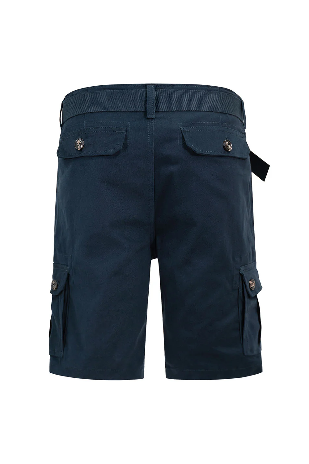 Men's Essential Solid Belted Cargo Shorts - Image 40