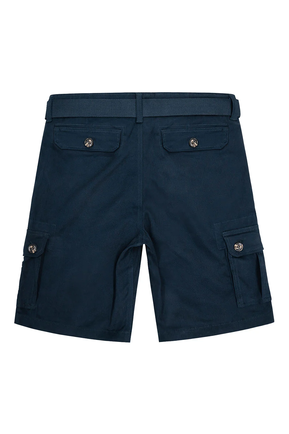 Men's Essential Solid Belted Cargo Shorts - Image 42