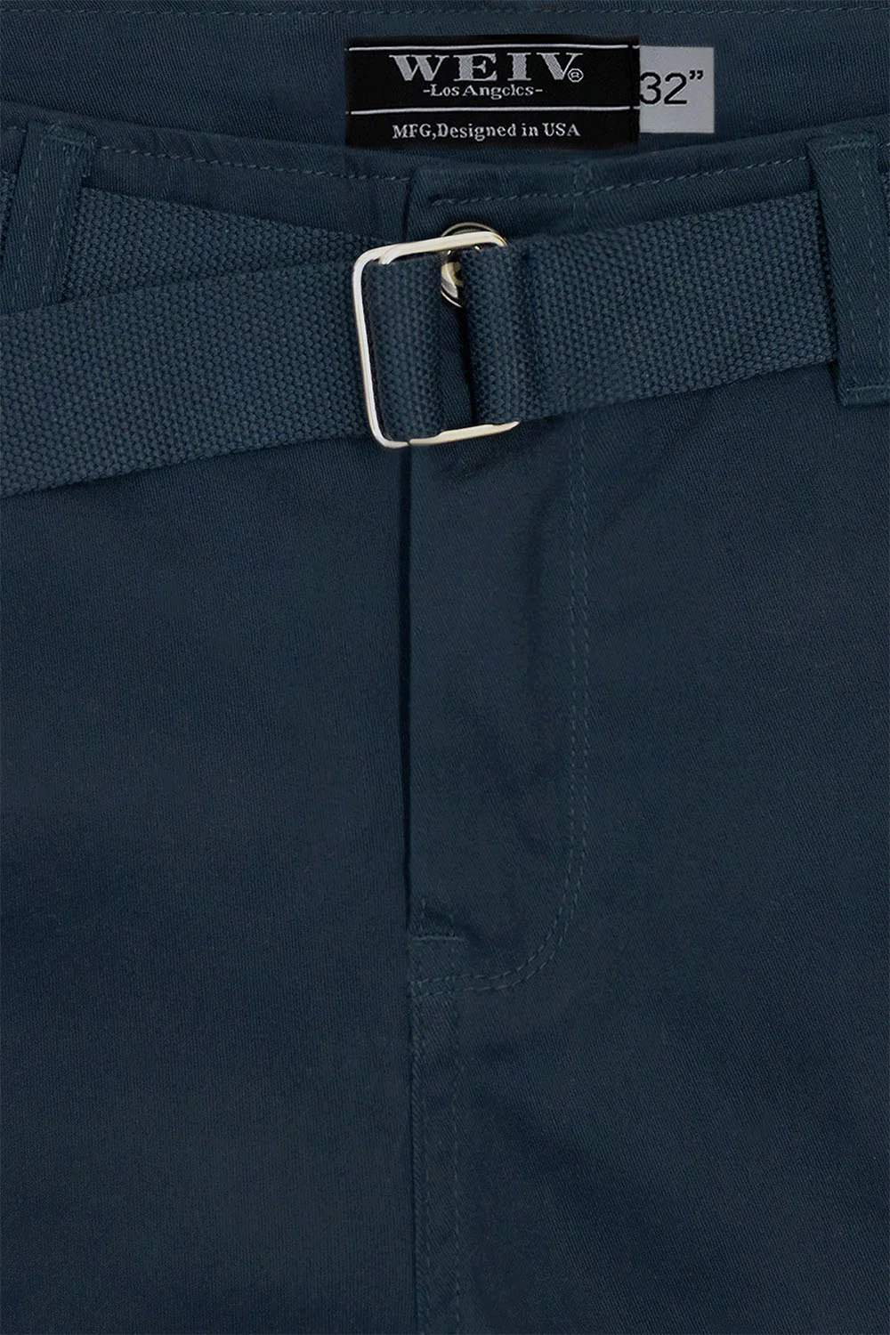 Men's Essential Solid Belted Cargo Shorts - Image 43