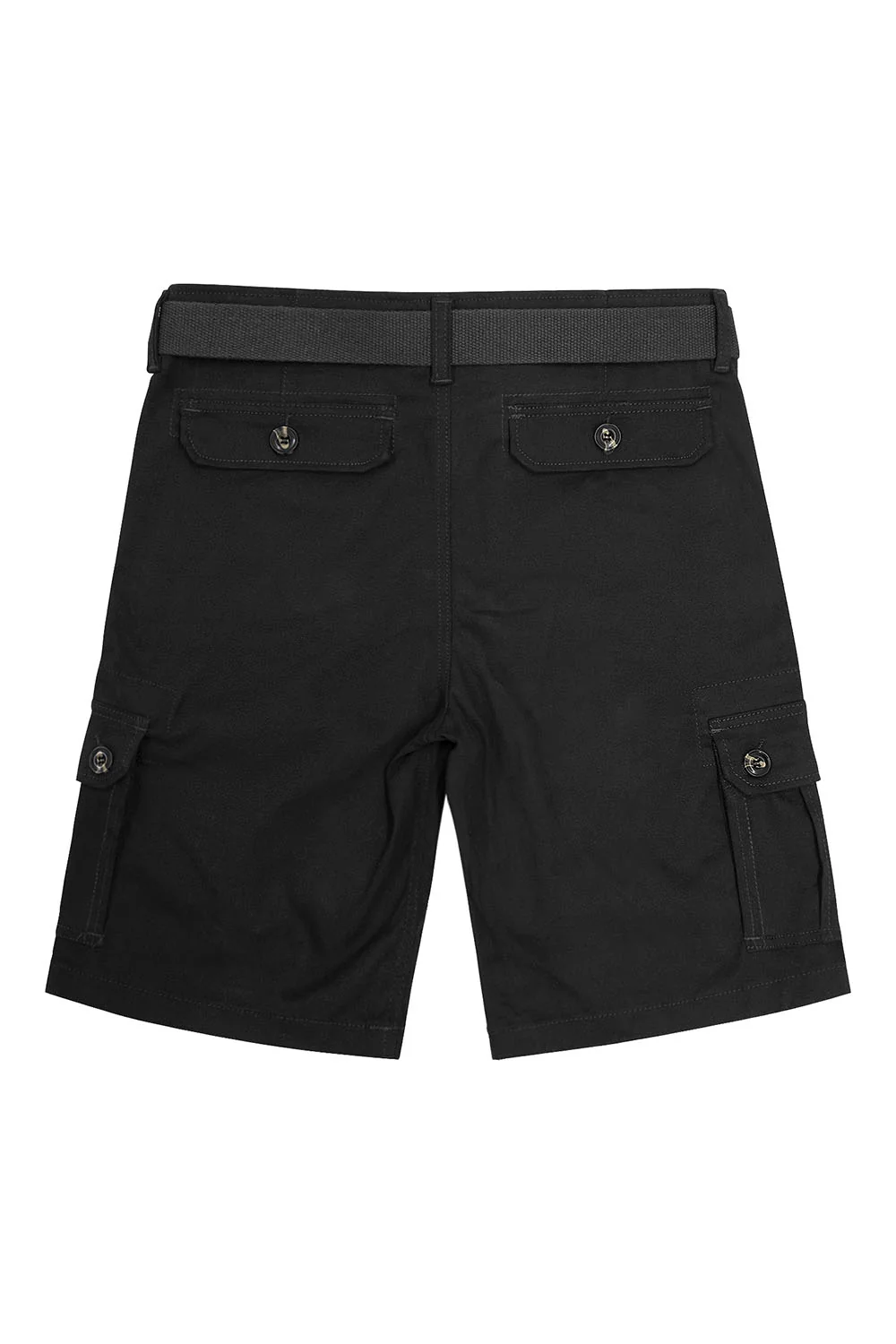 Men's Essential Solid Belted Cargo Shorts - Image 51