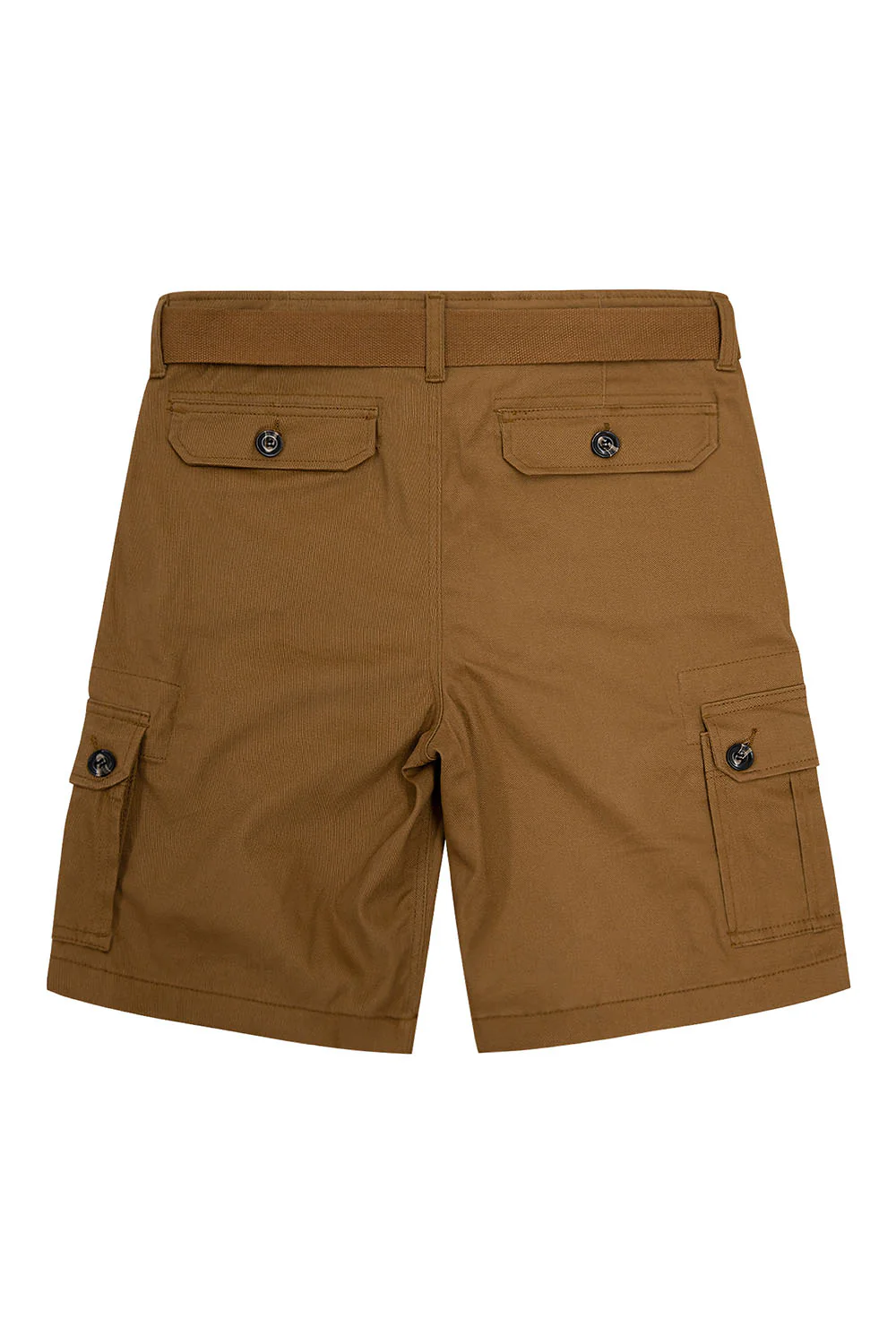 Men's Essential Solid Belted Cargo Shorts - Image 59
