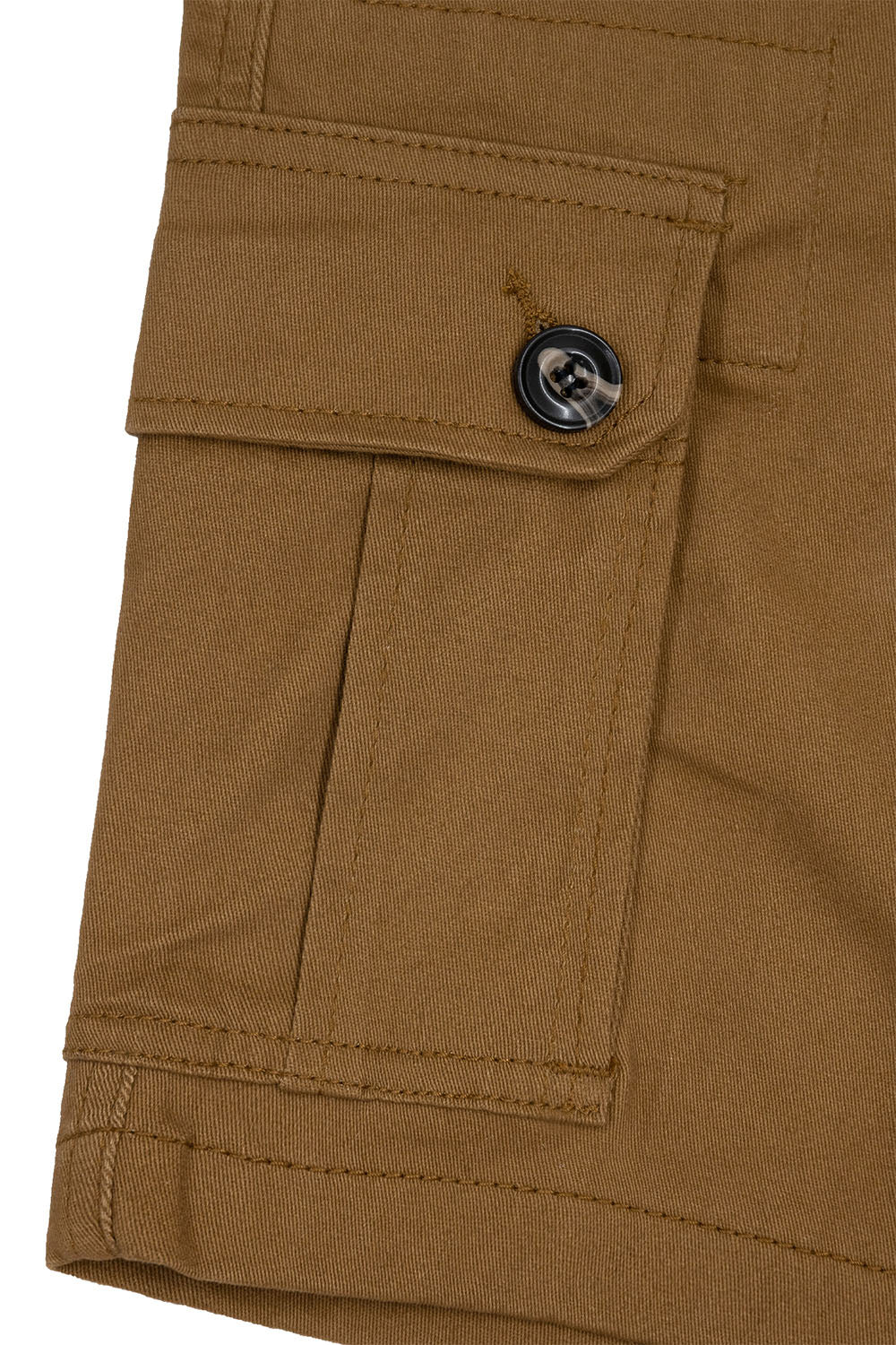 Men's Essential Solid Belted Cargo Shorts - Image 61