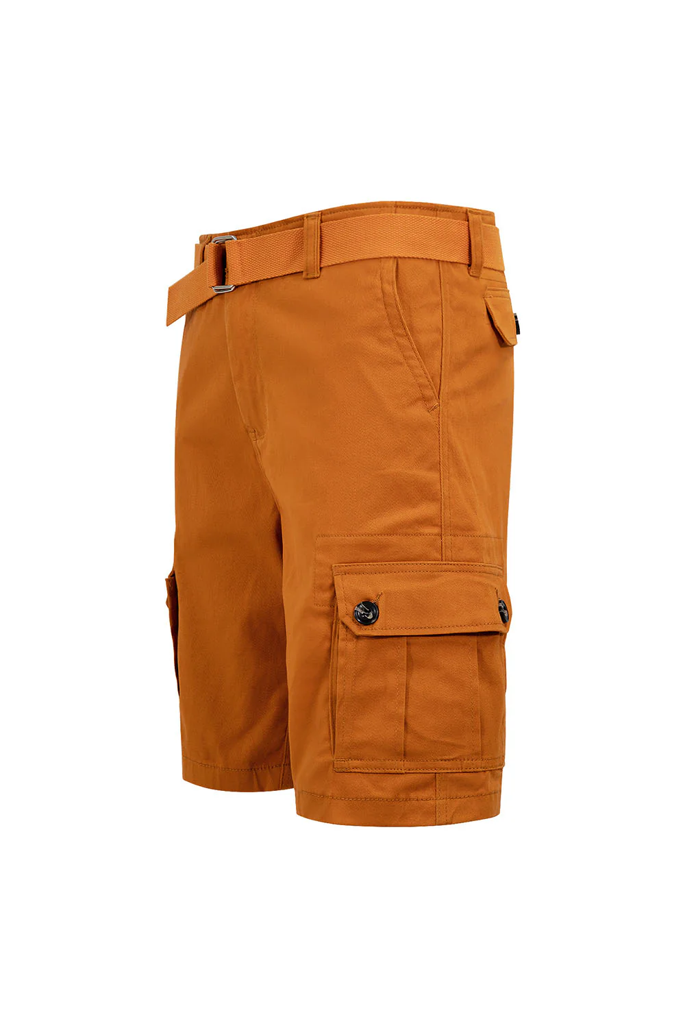 Men's Essential Solid Belted Cargo Shorts - Image 64
