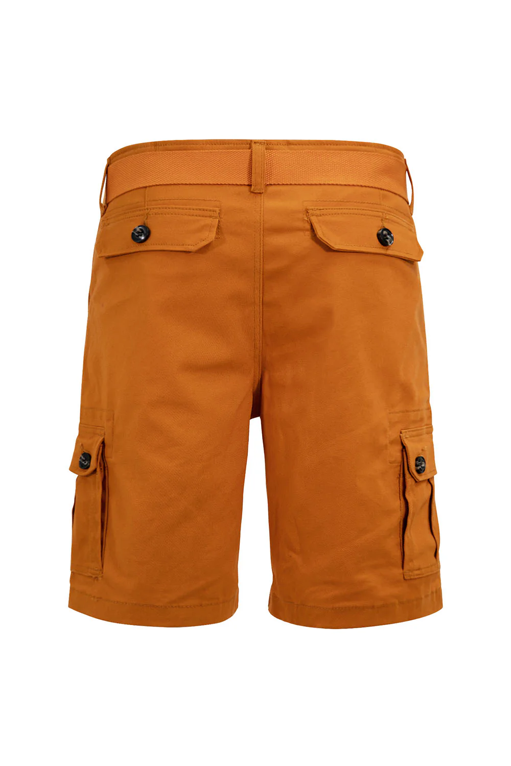 Men's Essential Solid Belted Cargo Shorts - Image 66
