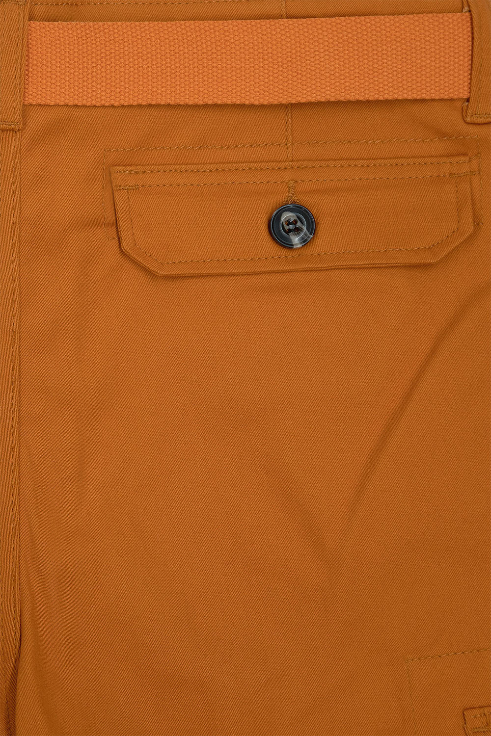 Men's Essential Solid Belted Cargo Shorts - Image 71