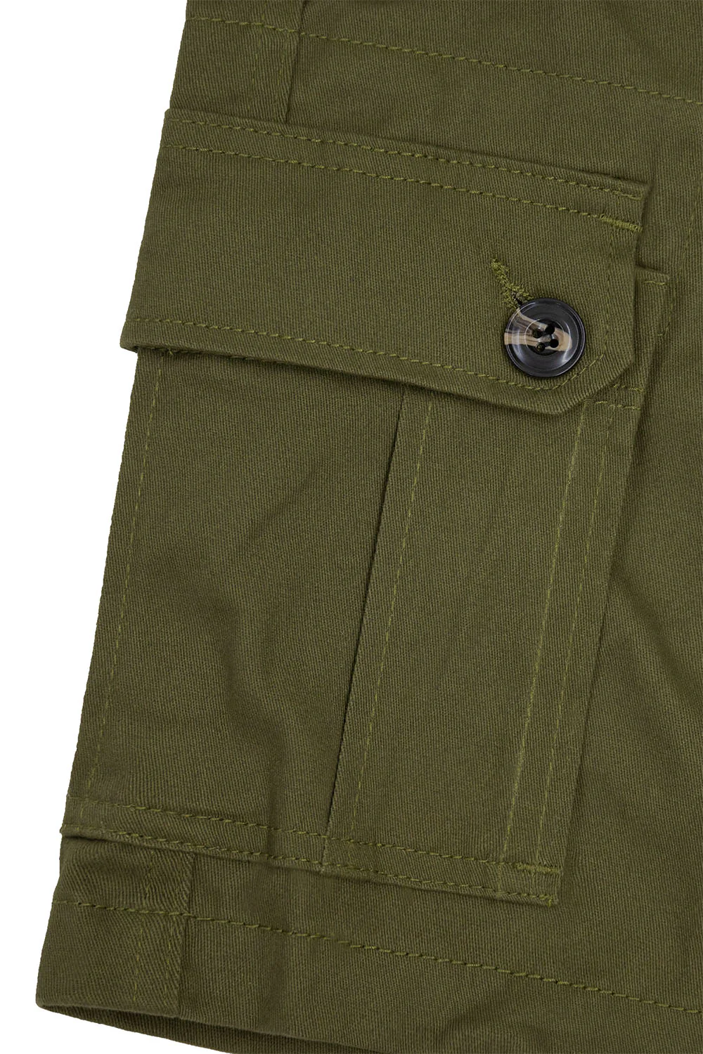Men's Essential Solid Belted Cargo Shorts - Image 8