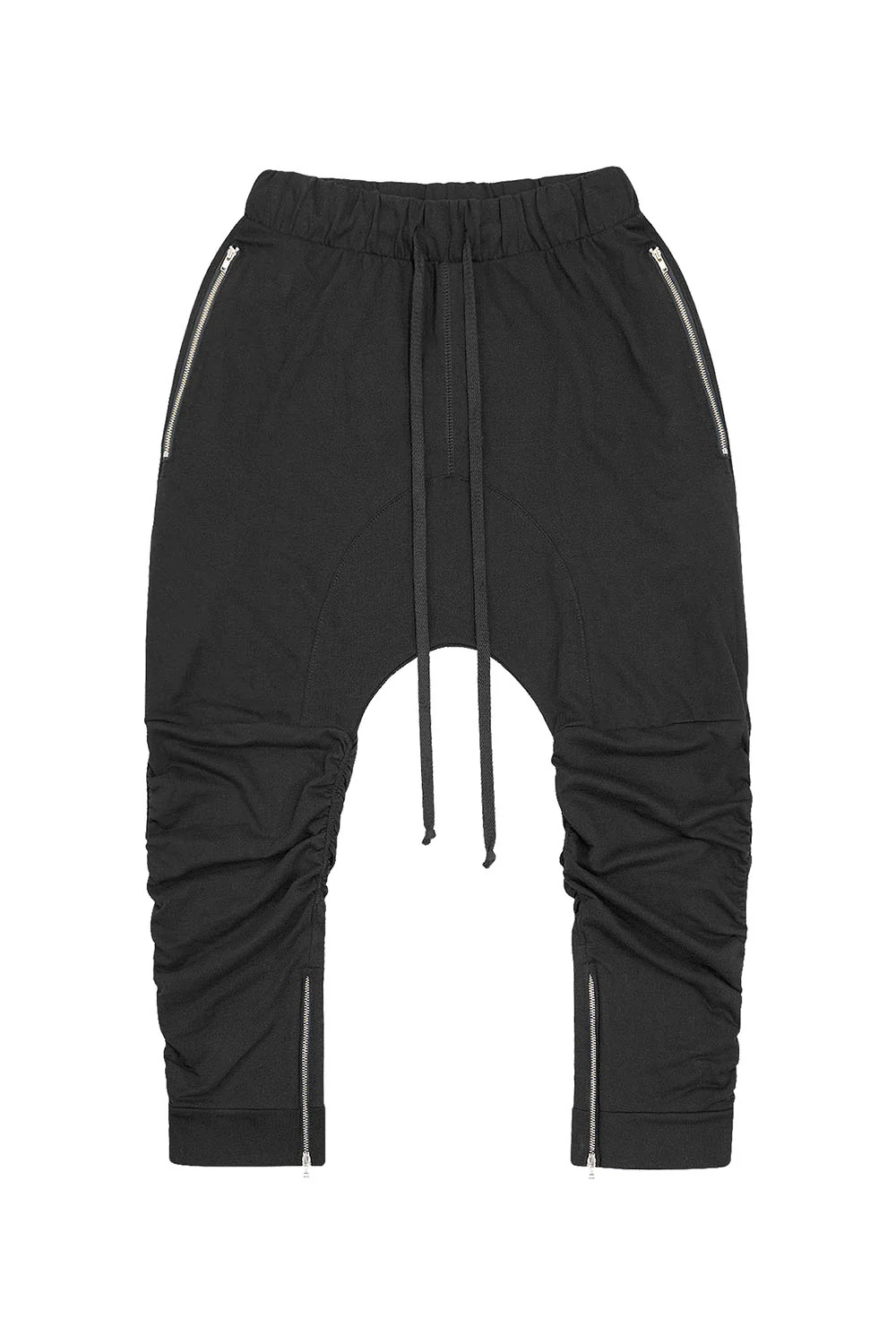 Men's Essential Solid Scrunched Drop Crotch Sweat Joggers - Image 11