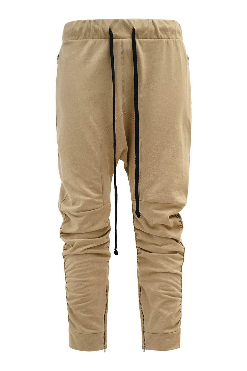 Men's Essential Solid Scrunched Drop Crotch Sweat Joggers - Image 13