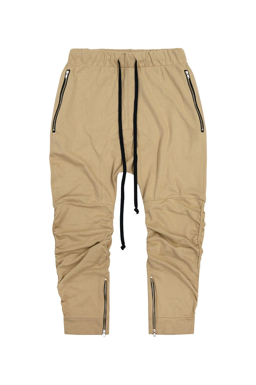 Men's Essential Solid Scrunched Drop Crotch Sweat Joggers - Image 17