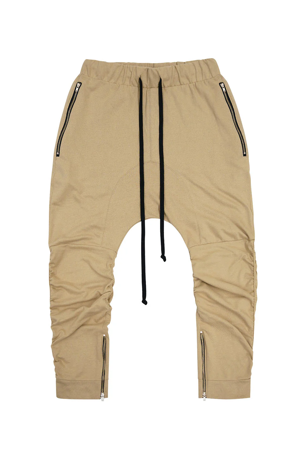 Men's Essential Solid Scrunched Drop Crotch Sweat Joggers - Image 23