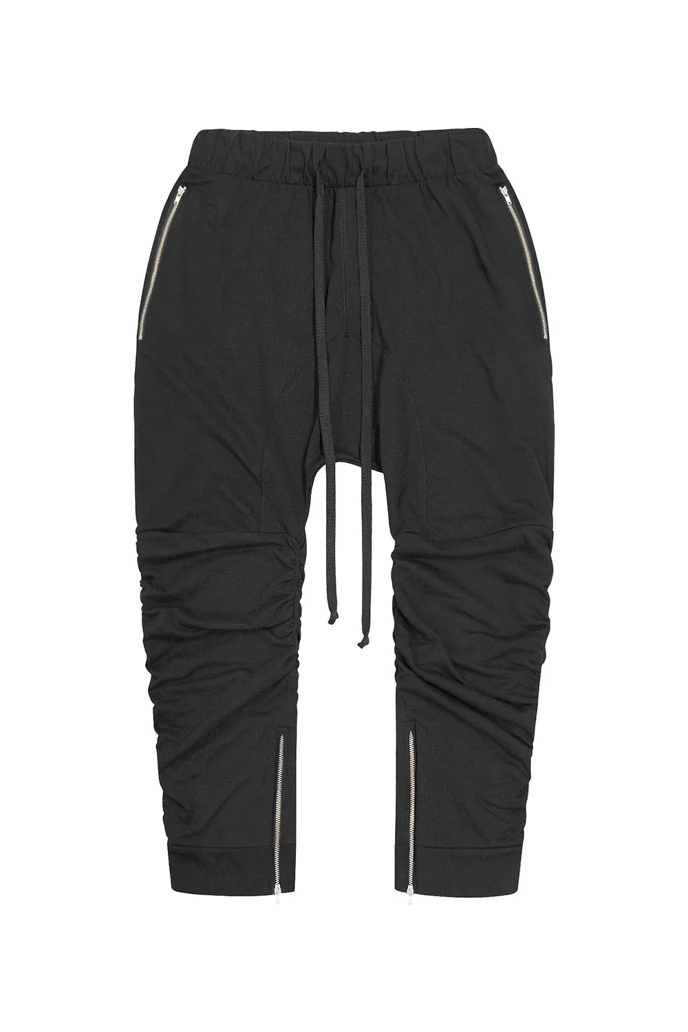Men's Essential Solid Scrunched Drop Crotch Sweat Joggers - Image 5