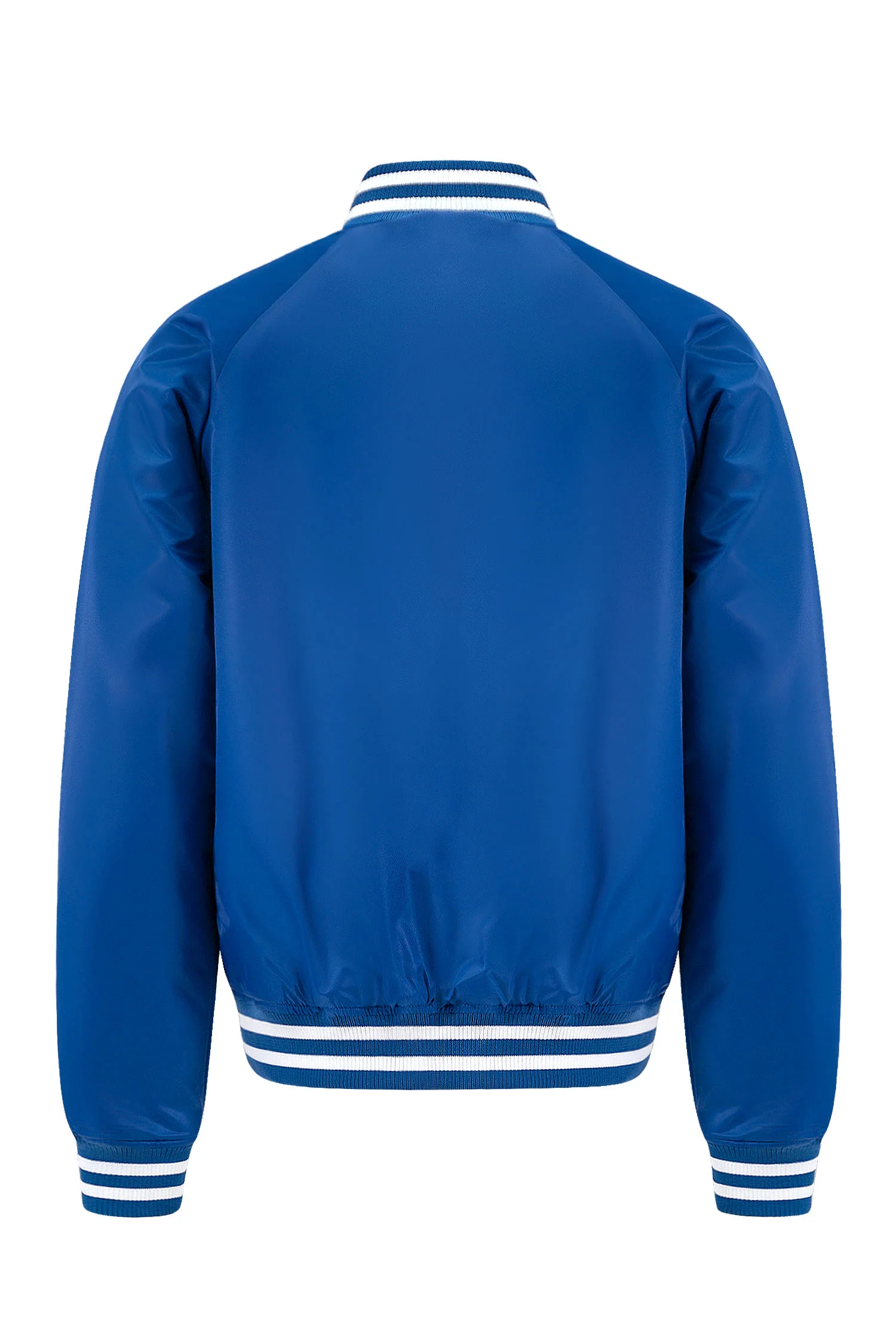 Men's Essential Solid Snap Button Varsity Jacket - Image 9