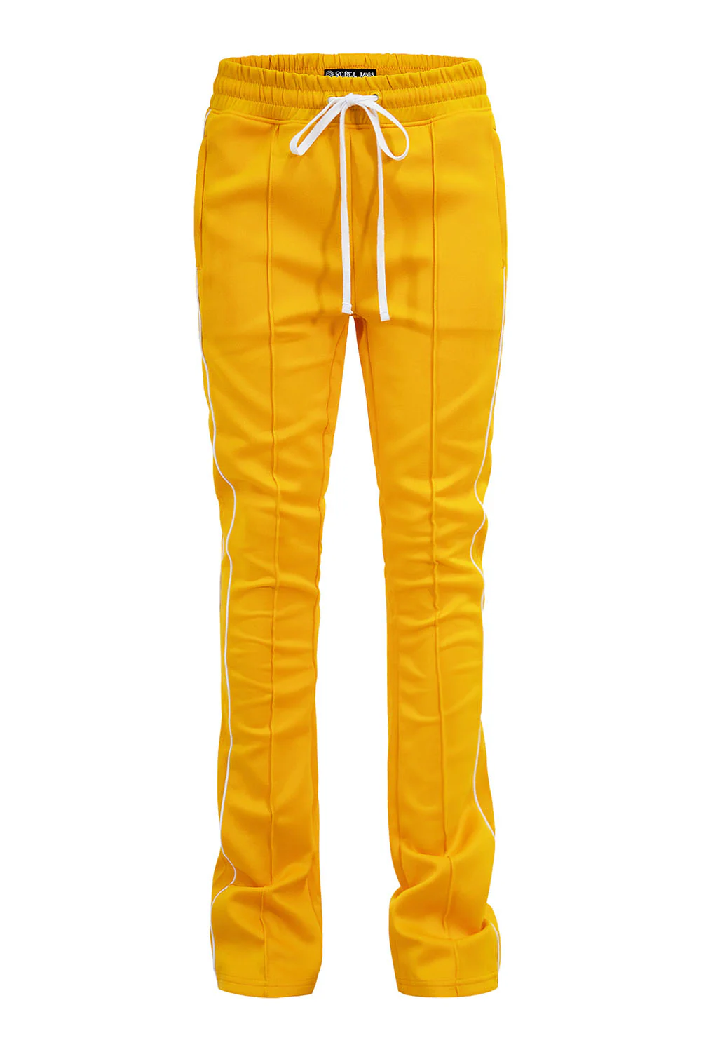 Men's Essential Solid Stacked Fit Flared Track Pants - Image 12