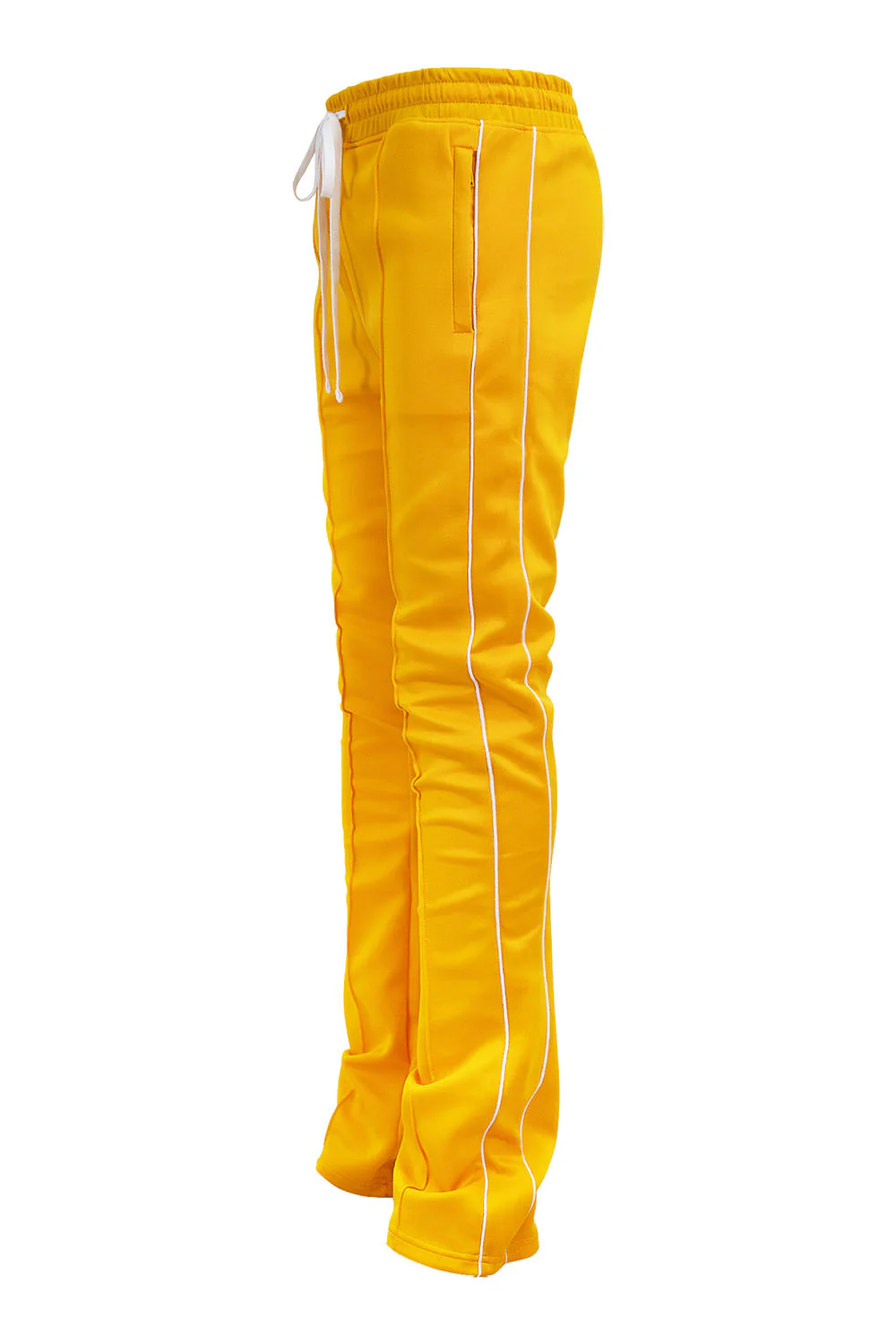 Men's Essential Solid Stacked Fit Flared Track Pants - Image 13