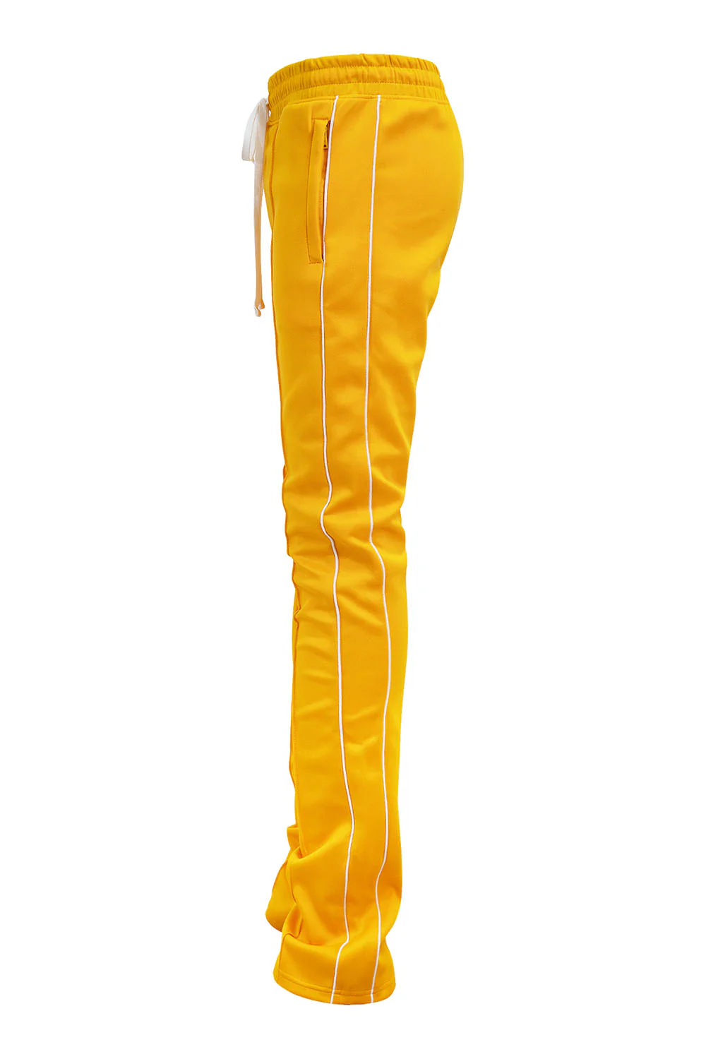 Men's Essential Solid Stacked Fit Flared Track Pants - Image 14