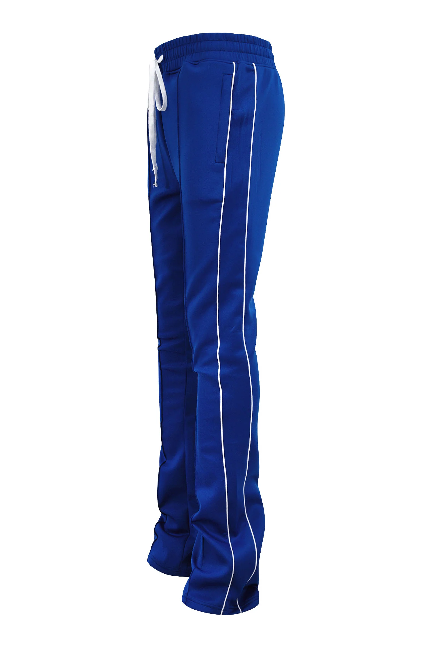 Men's Essential Solid Stacked Fit Flared Track Pants - Image 34