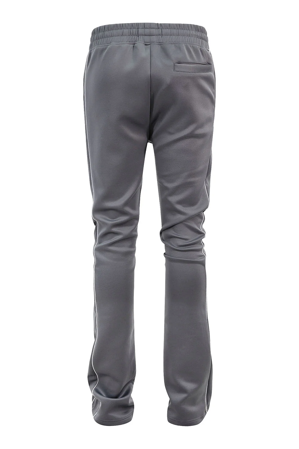 Men's Essential Solid Stacked Fit Flared Track Pants - Image 8
