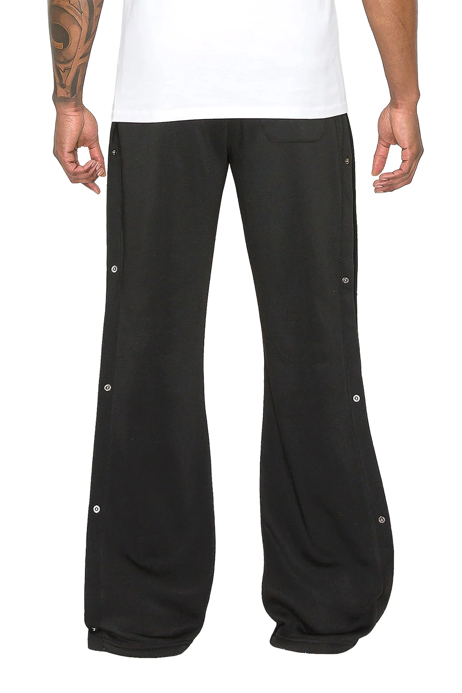 Men's Flared Bandana Fleece Sweat Pants - Image 4