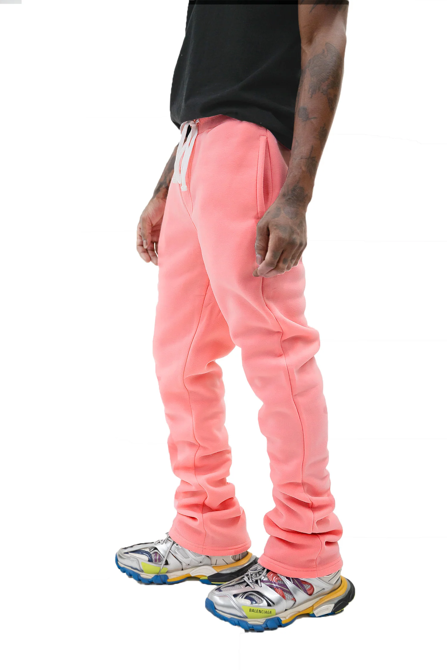 Men's Fleece Stacked Fit Sweat Pants - Image 2