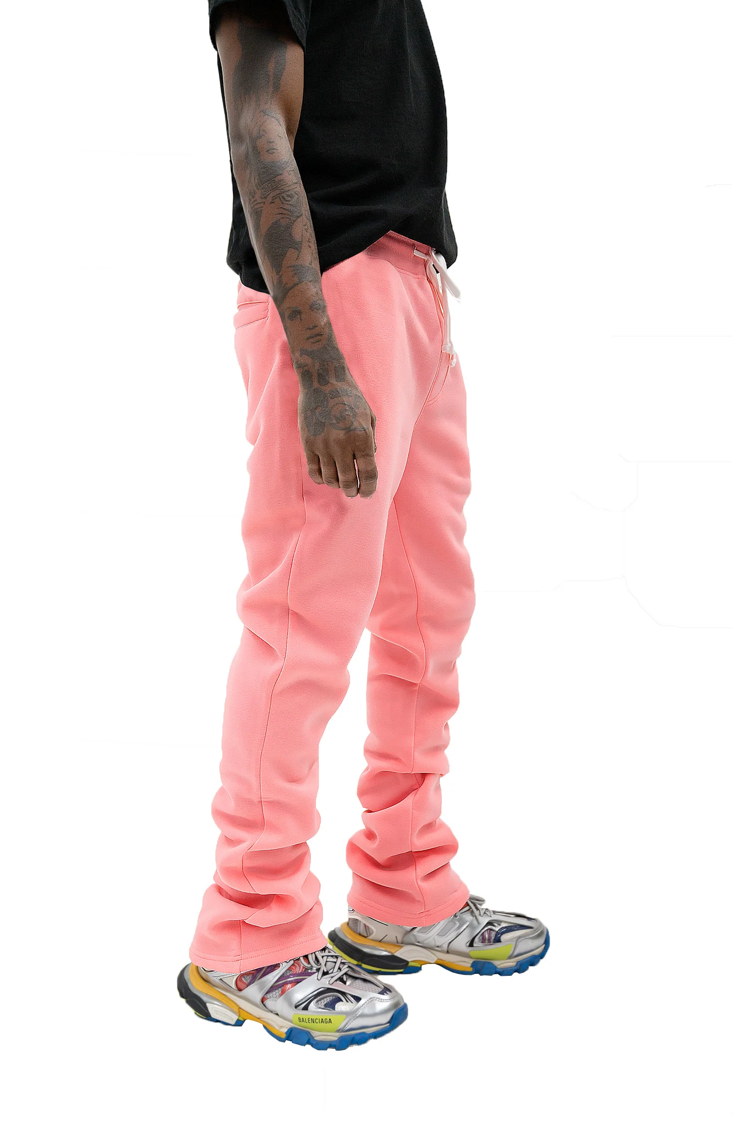 Men's Fleece Stacked Fit Sweat Pants - Image 4