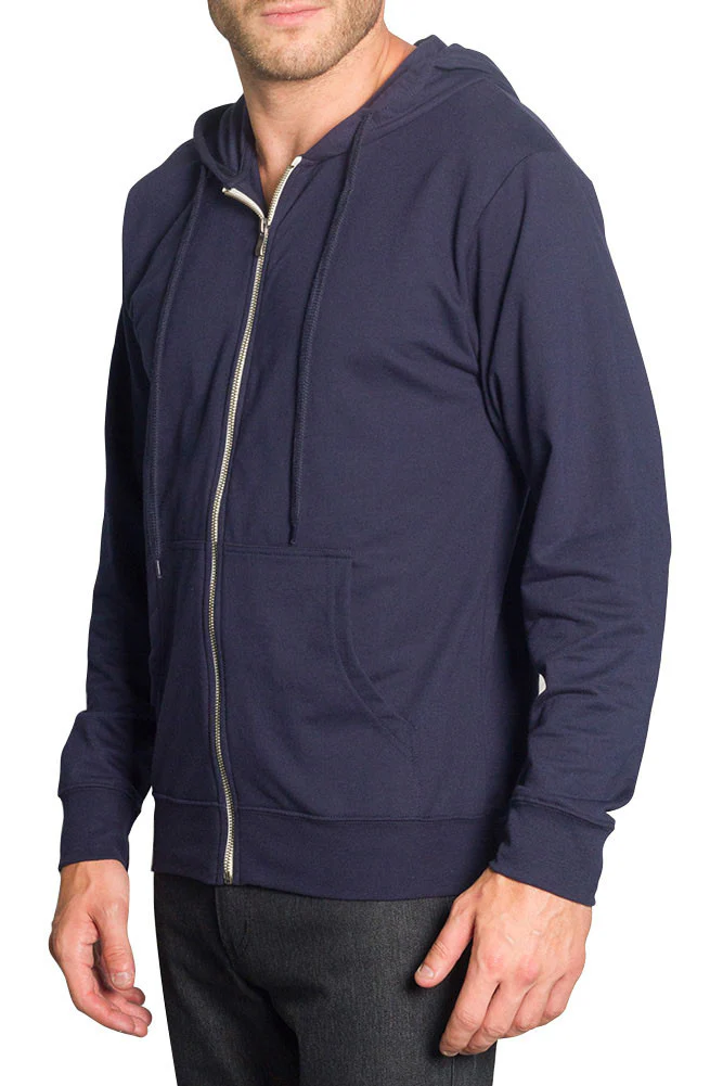 Men's French Terry Zip Down Hoodie - Image 11