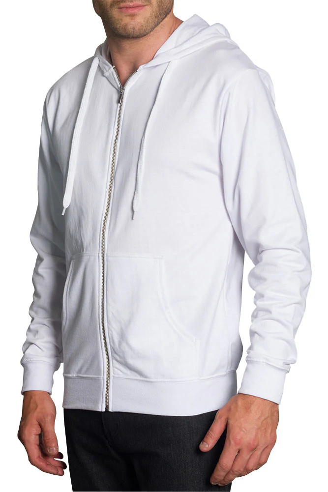 Men's French Terry Zip Down Hoodie - Image 14
