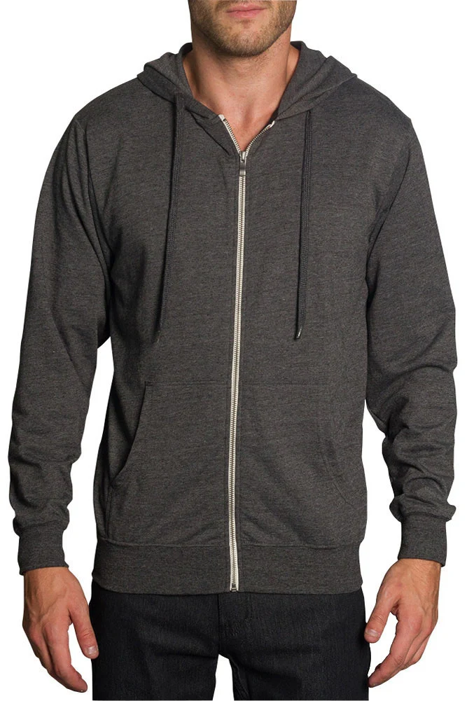 Men's French Terry Zip Down Hoodie - Image 4