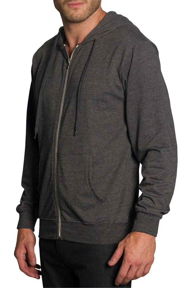 Men's French Terry Zip Down Hoodie - Image 5