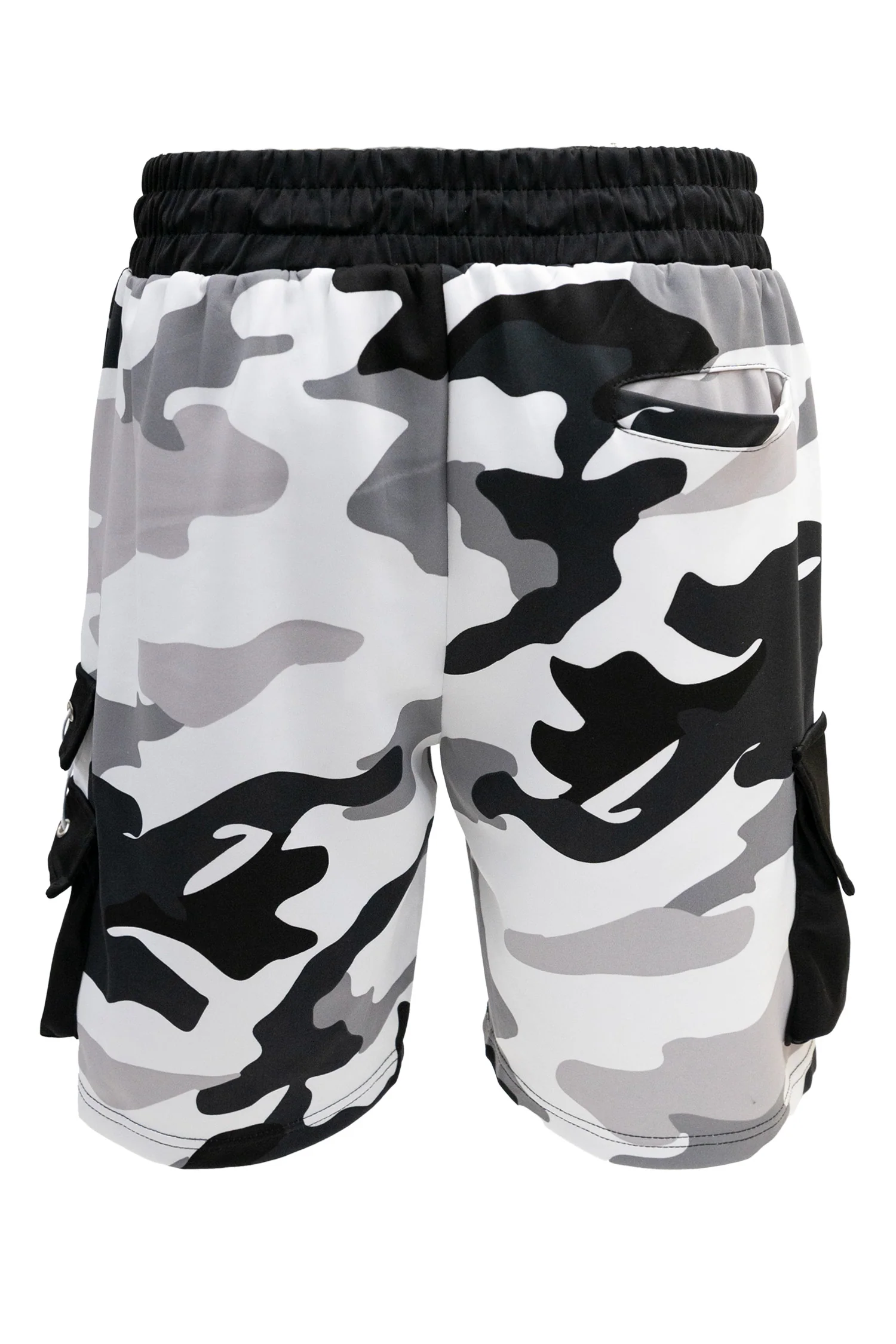 Men's Full Camo Sweat Cargo Shorts - Image 12
