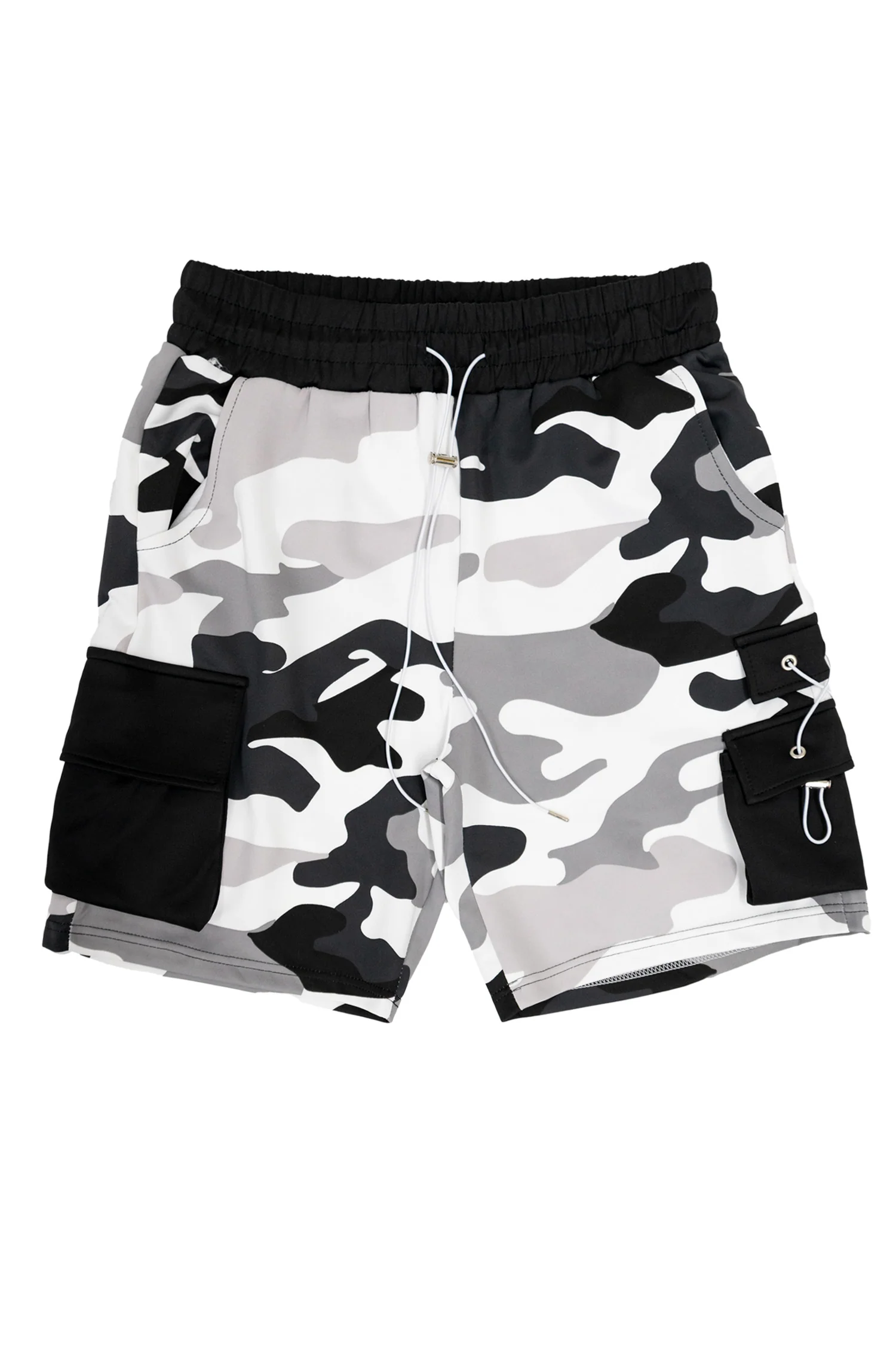 Men's Full Camo Sweat Cargo Shorts - Image 13