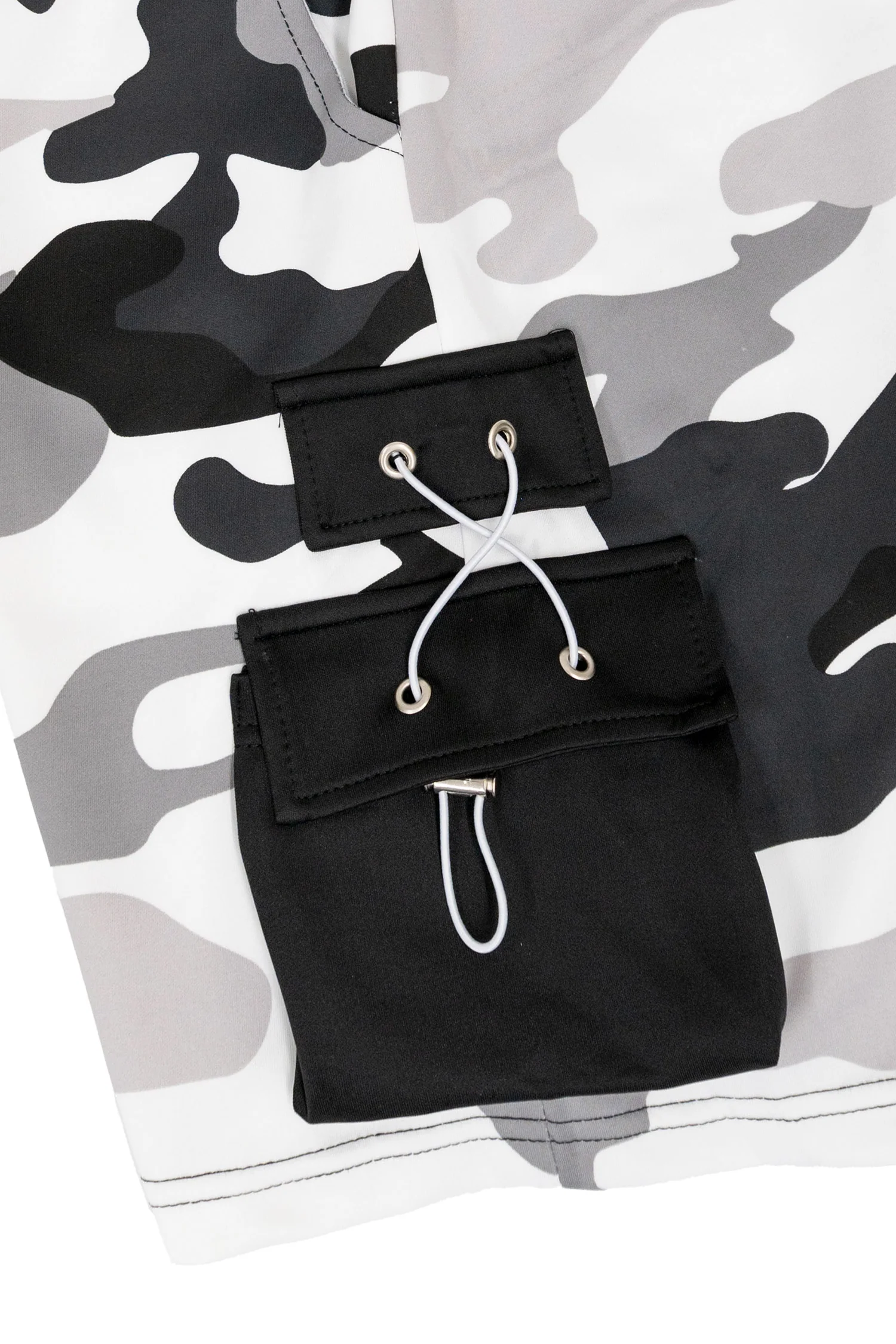 Men's Full Camo Sweat Cargo Shorts - Image 15