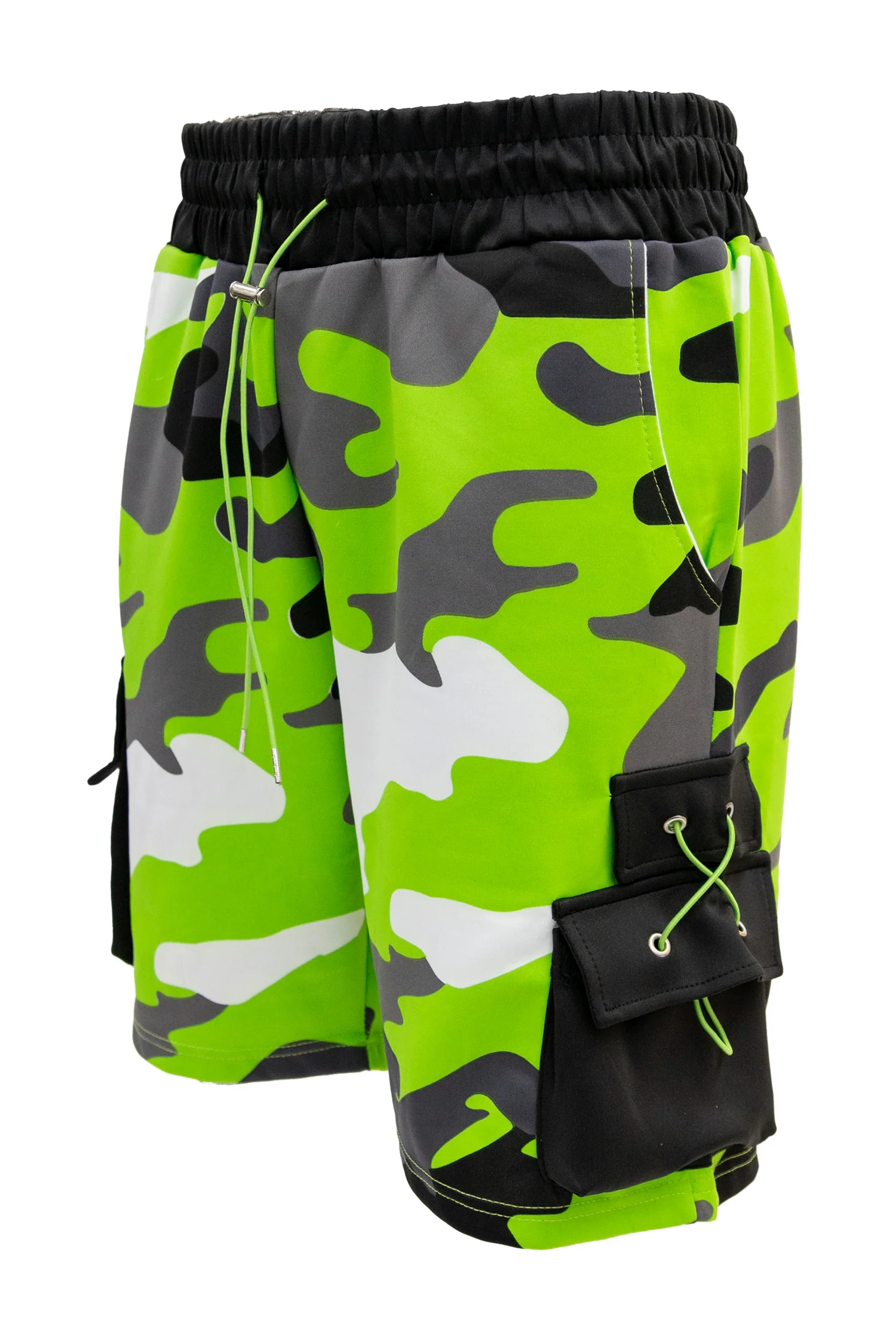 Men's Full Camo Sweat Cargo Shorts - Image 18