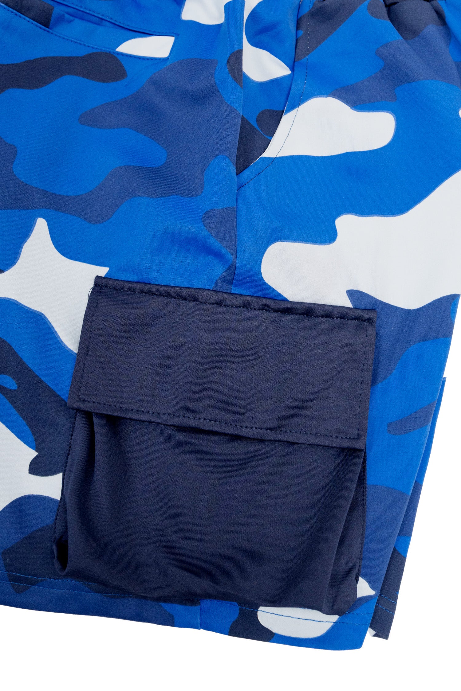 Men's Full Camo Sweat Cargo Shorts - Image 8