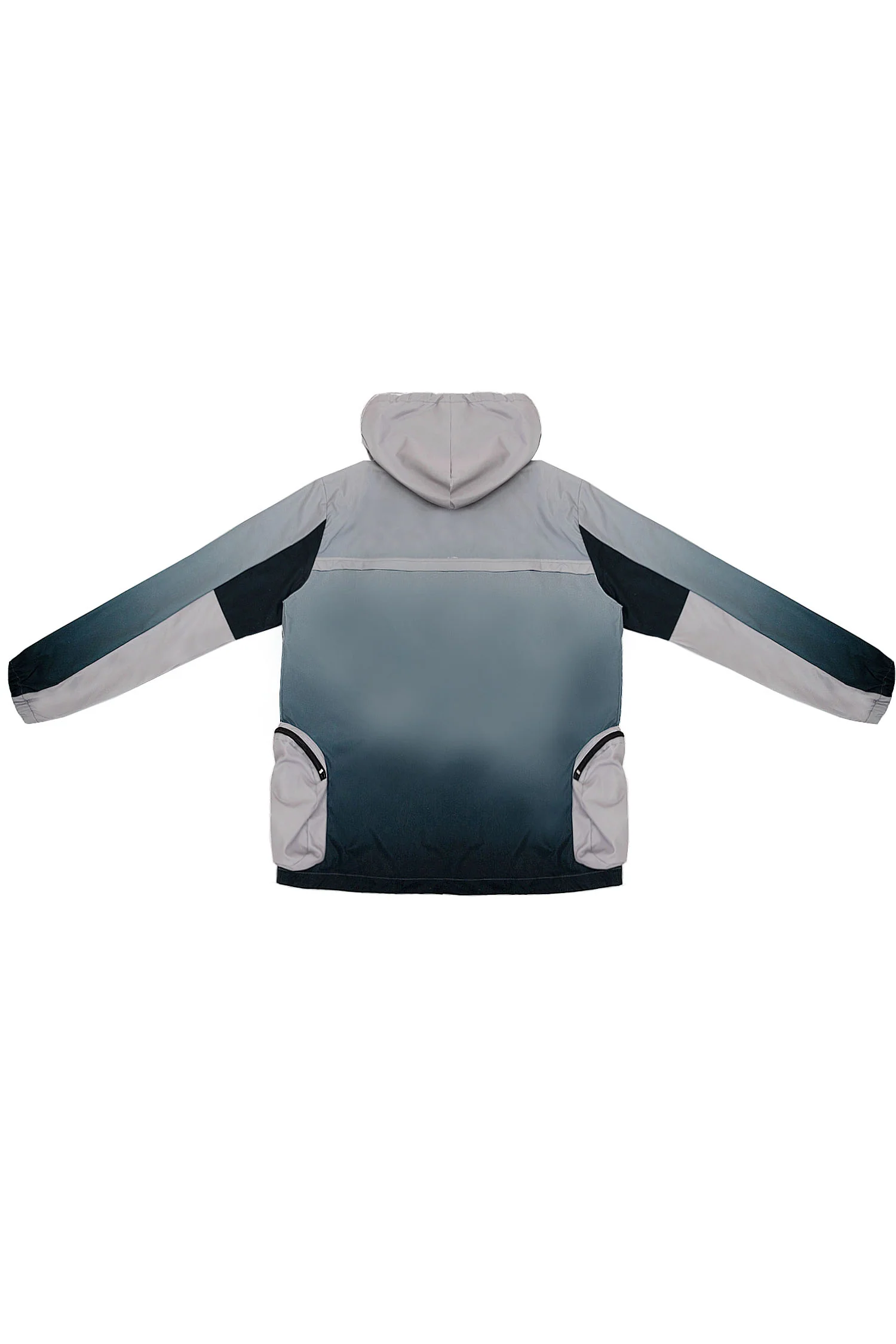 Men's Gradient Nylon Half Zip Utility Hoodie - Image 5
