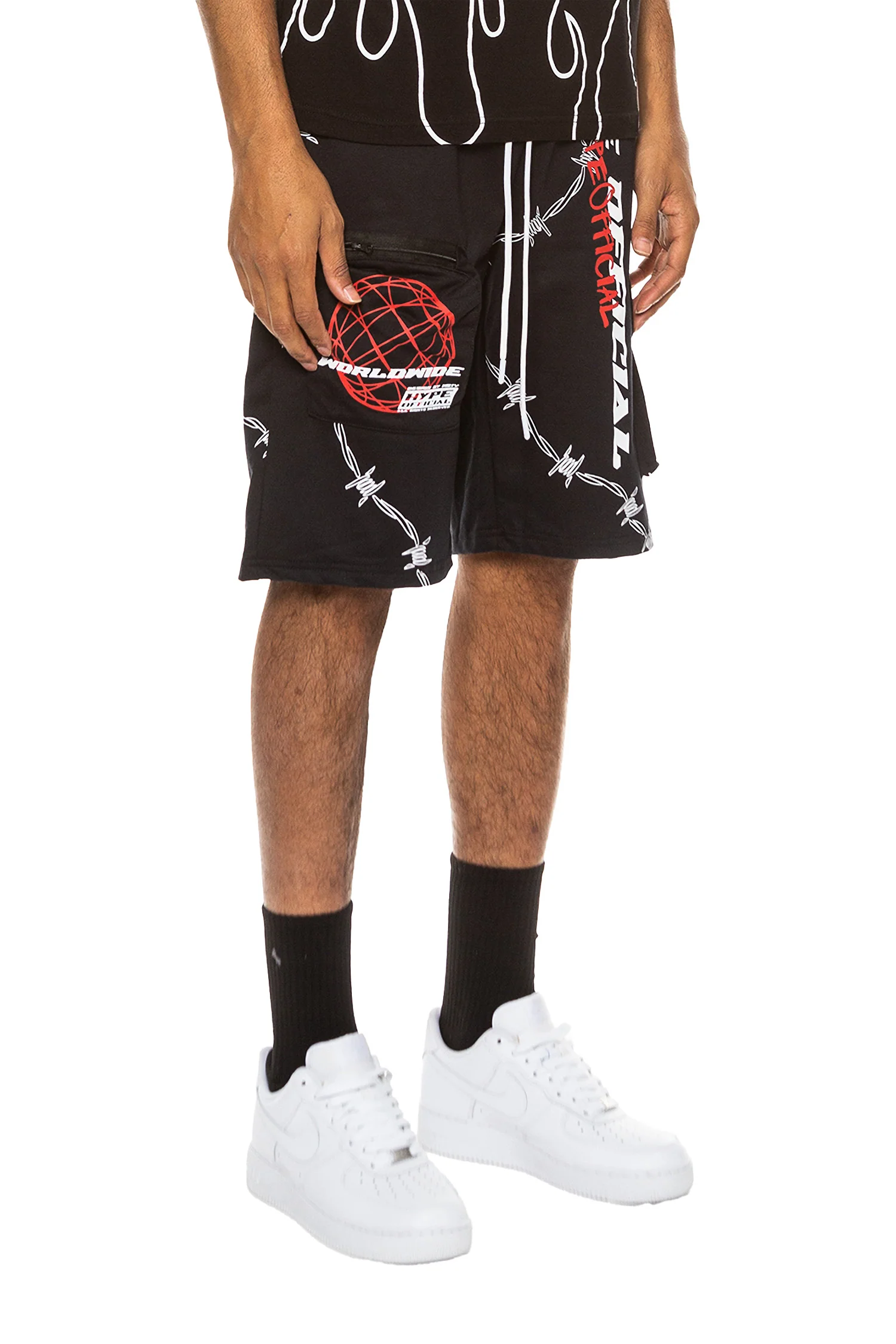 Men's Hype Official Graphic Cargo Shorts - Image 2