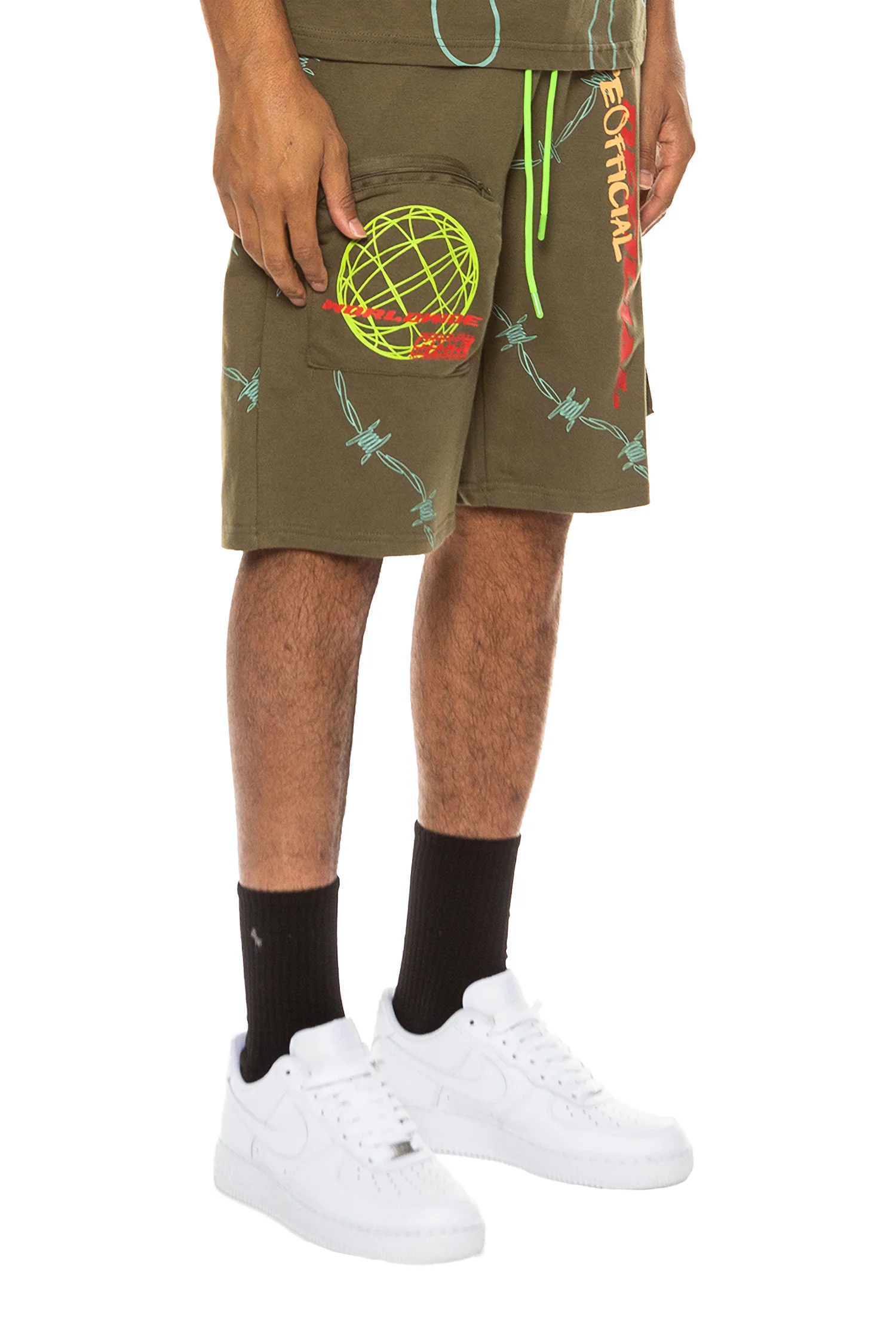 Men's Hype Official Graphic Cargo Shorts - Image 8