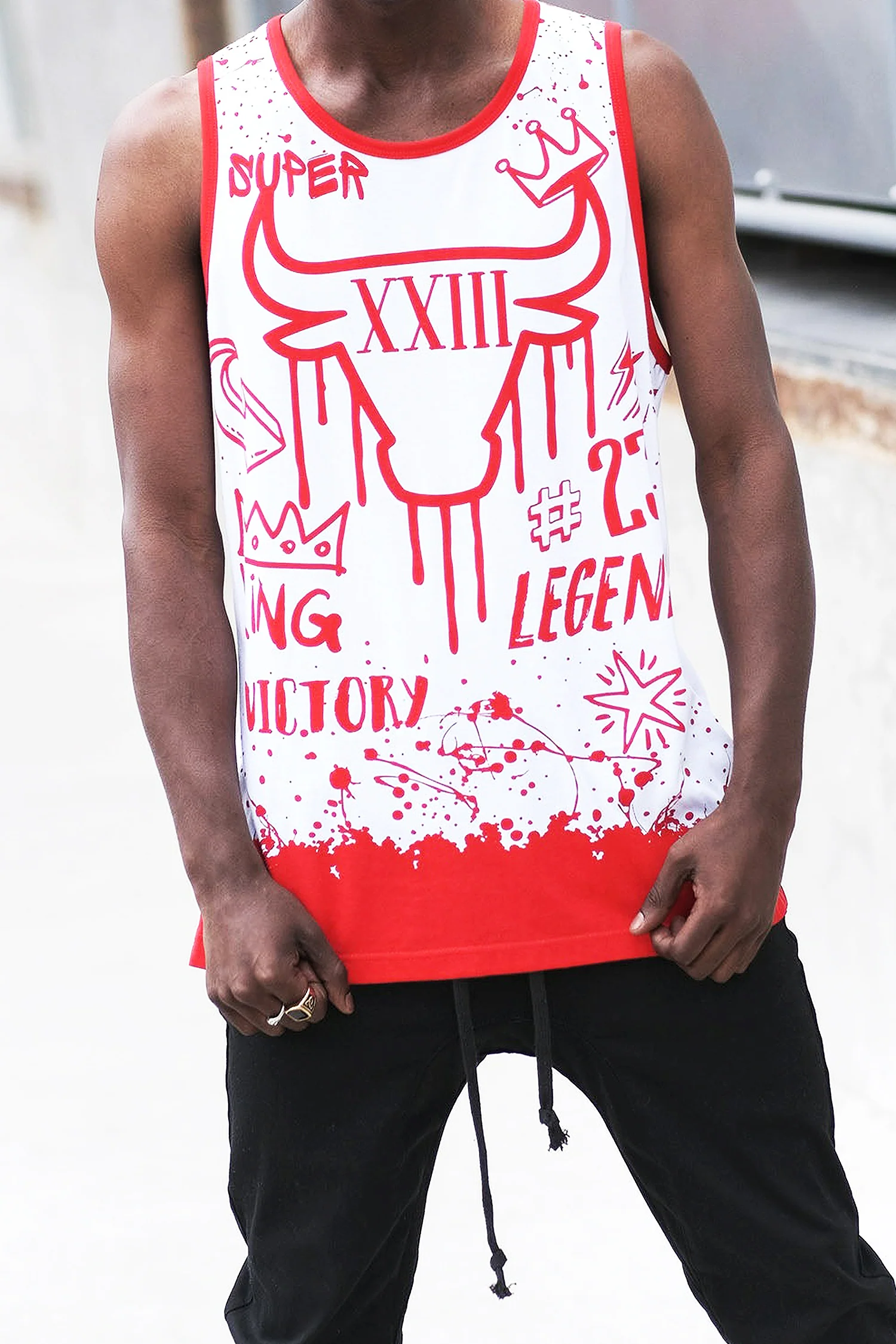 Men's Legend Graffiti Graphic Tank Top - Image 5