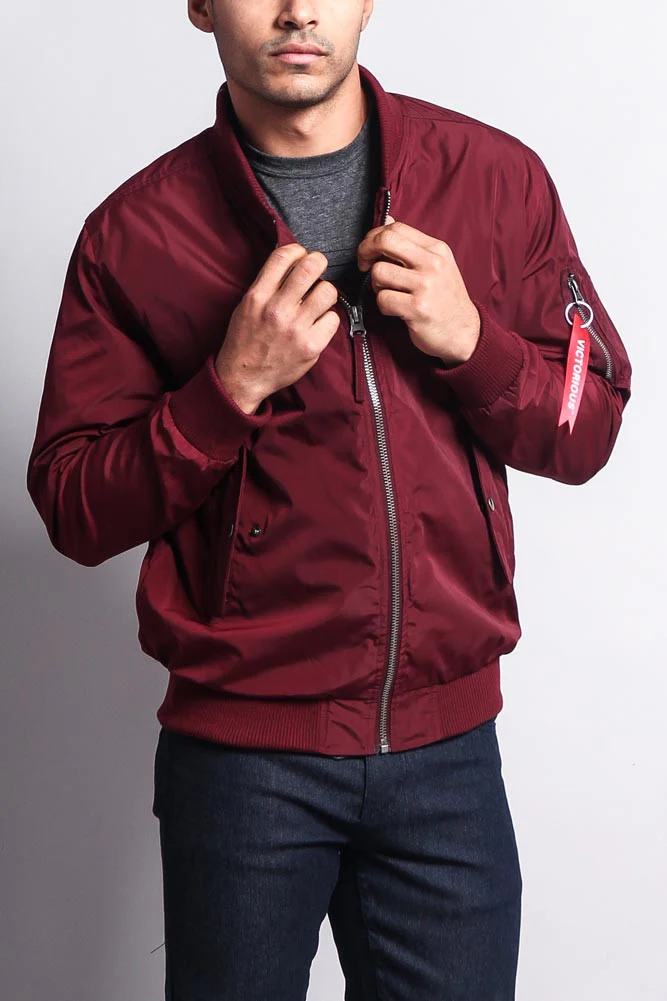 Men's Lightweight Bomber Flight Jacket - Image 10